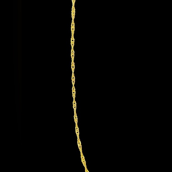 Gold Plated Twisted Chain Necklace​ - Picture 1 of 4